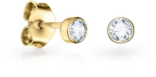 DOLCZE Children's gold earrings Little Gold Round 100103 (Au 585/1000, 0,7 g) Main image DOLCZE Children's gold earrings Little Gold Round 100103 (Au 585/1000, 0,7 g) - Earrings - Main image