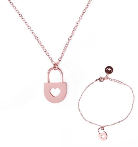 VUCH Key Gold Couple P3479 - Jewellery Gift Set - Main image