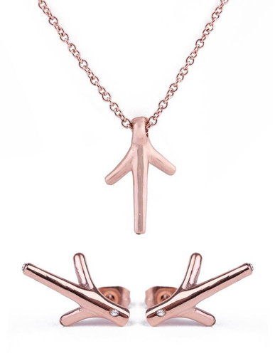 VUCH Twiggset Rose Gold P2720 - Jewellery Gift Set - Main image