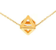 VUCH Triangle Gold P383 - Necklace