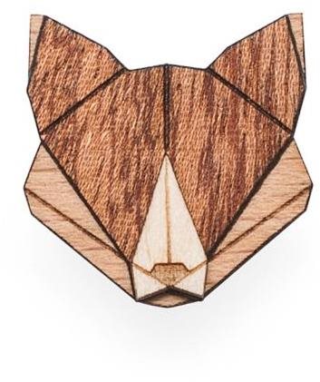 BeWooden BR1 Fox - Brooch - Main image