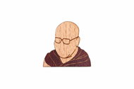 BeWooden BR105 Dalai Lama - Brooch