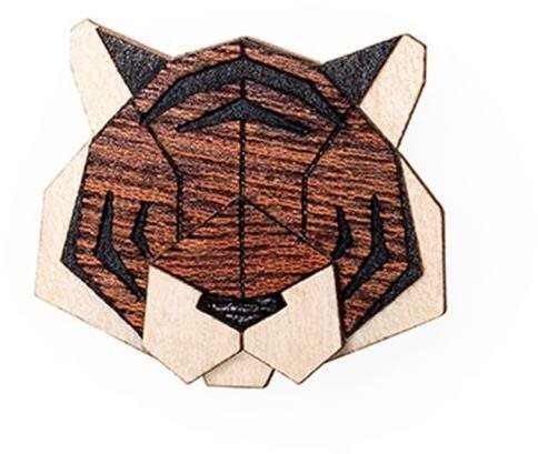 BeWooden BR12 Tiger - Brooch - Main image