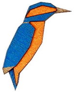 BeWooden BR123 Kingfisher - Brooch