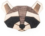 BeWooden BR13 Raccoon - Brooch