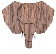 BeWooden BR15 Elephant - Brooch