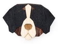 BeWooden BR23 Bernese Mountain Dog - Brooch