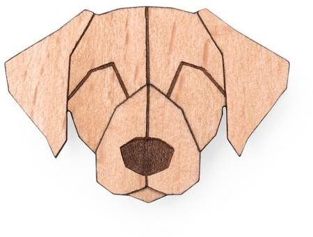 BeWooden BR26 Labrador - Brooch - Main image