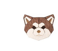 BeWooden BR35 Akita Inu - Brooch