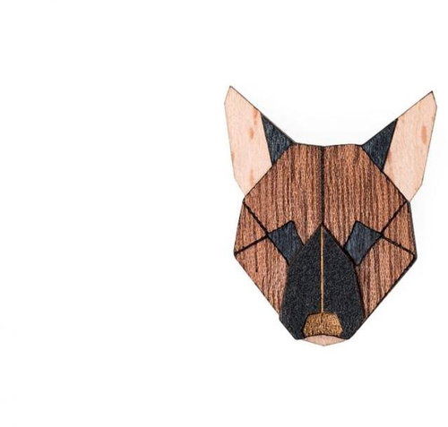 BeWooden BR38 German Shepherd - Brooch - Main image