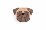BeWooden BR49 Pug - Brooch