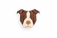 BeWooden BR53 Staffordshire Bull Terrier - Brooch