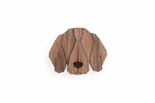 BeWooden BR57 Weimaraner - Brooch - Main image