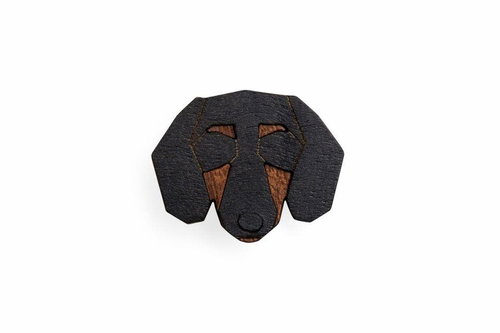 BeWooden BR60 Dachshund - Brooch - Main image