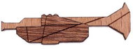 BeWooden BR77 Trumpet - Brooch