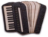 BeWooden BR78 Accordion - Brooch