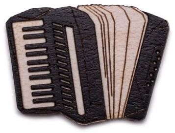 BeWooden BR78 Accordion - Brooch - Main image