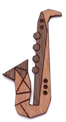 BeWooden BR79 Saxophone - Brooch - Main image