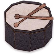 BeWooden BR82 Drum - Brooch