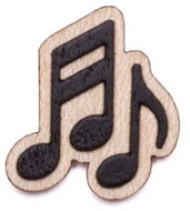 BeWooden BR87 Melody - Brooch