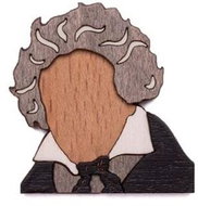 BeWooden BR90 Ludwig - Brooch