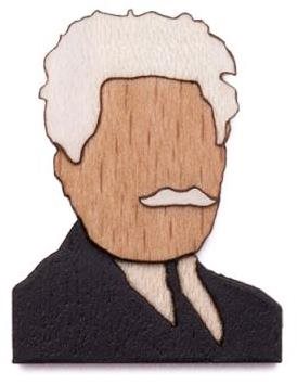 BeWooden BR92 Leos - Brooch - Main image