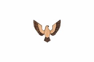 BeWooden BR96 Sokol - Brooch