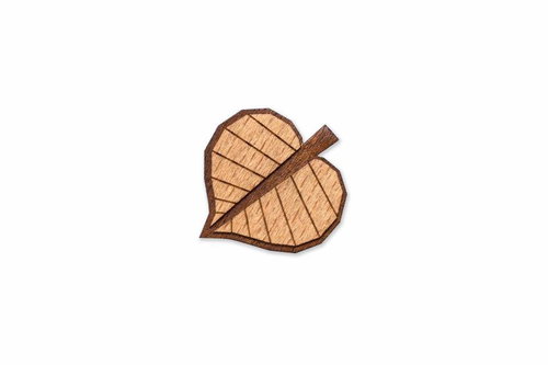 BeWooden BR97 Linden - Brooch - Main image