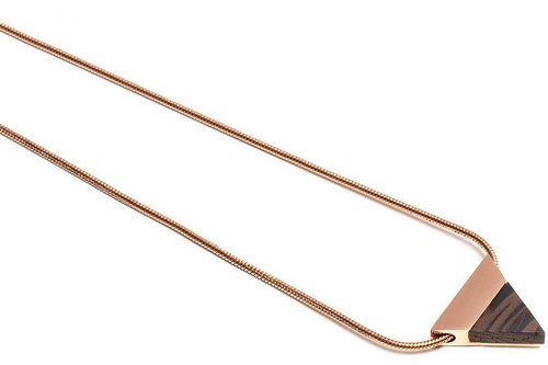 BeWooden JWN10 Rose Triangle - Necklace - Main image
