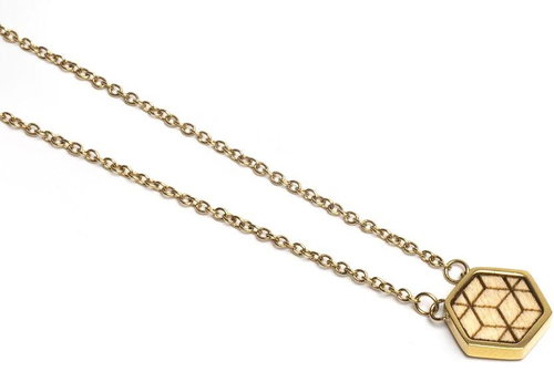 BeWooden JWN12 Virie Hexagon - Necklace - Main image