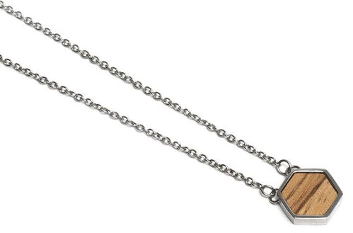 BeWooden JWN13 Lini Hexagon - Necklace - Main image