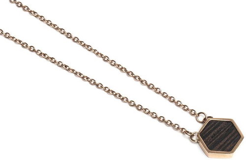 BeWooden JWN14 Rose Hexagon - Necklace - Main image