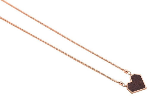 BeWooden JWN40 Rose Heart - Necklace - Main image