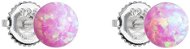 EVOLUTION GROUP 11246.3 pink synt. opál (Ag 925/1000, 0,5 g) - Náušnice