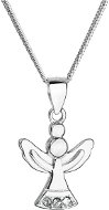 EVOLUTION GROUP 32078.1 Crystal Angel Decorated with Swarovski Crystals (Ag925/1000, 2,8g) - Necklace