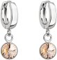 EVOLUTION GROUP 31300.3 Peach Decorated with Swarovski Crystals (Ag925/1000, 1,8g) - Earrings