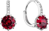 EVOLUTION GROUP 31302.3 Ruby Decorated with Swarovski Crystals (Ag925/1000, 3,0g) - Earrings