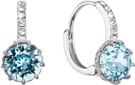 EVOLUTION GROUP 31302.3 Aqua Decorated with Swarovski Crystals (Ag925/1000, 3,0g) - Earrings