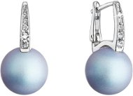 EVOLUTION GROUP 31301.3 Blue Decorated with Swarovski Crystals and Synthetic Pearl (Ag925/1000, 1,2g) - Earrings