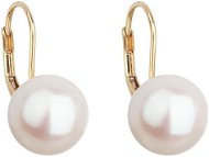 EVOLUTION GROUP 921010.1 biele dekorované pravou perlou AAA10 – 10,5 (Au 585/1000, 1,2 g) - Náušnice