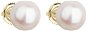 EVOLUTION GROUP 921005.1 bílá dekorovaná pravou perlou AAA 10-10,5 mm (Au585/1000, 0,68 g) - Náušnice