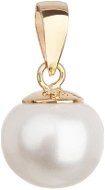 EVOLUTION GROUP 924001.1 biely dekorovaný pravou perlou AAA8-8,5 (Au 585/1000, 1,5 g) - Prívesok