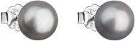 EVOLUTION GROUP 21042.3 Grey Genuine Pearl AA 7,5-8mm (Ag925/1000, 1,0g) - Earrings