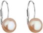 EVOLUTION GROUP 21044.3 Peach Genuine Pearl AA 7,5-8mm (Ag925/1000, 1,0g) - Earrings