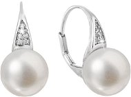 EVOLUTION GROUP 21056.1 biela pravá perla AAA 9 – 10 mm (Ag925/1000, 2,2 g) - Náušnice