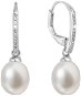 EVOLUTION GROUP 21060.1 biela pravá perla AAA 7 – 8 mm (Ag 925/1000, 1,1 g) - Náušnice