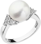 EVOLUTION GROUP 25002.1 White Genuine Pearl AA 8.5-9.5mm (Ag925/1000, 2,0g) - size 54 - Gyűrű