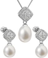 EVOLUTION GROUP 29008.1 Genuine Pearl AAA 7-8,8-9mm (Ag925/1000, 4,5g) - Jewellery Gift Set