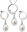 29030.1 Genuine Pearl AAA 8-9mm and 7-8mm (Ag925/1000, 4,0g)