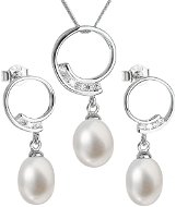 EVOLUTION GROUP 29030.1 pravá perla AAA 8 – 9 mm a 7 – 8 mm (Ag 925/1000, 4,0 g) - Darčeková sada šperkov